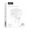 Мережевий зарядний пристрій (адаптер) WALKER WH-84 PD_40W Dynamic Power white
