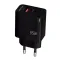 Мережевий зарядний пристрій (адаптер) WALKER WH-43 35W GAN PD_35W, QC3.0_30W black
