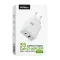 Мережевий зарядний пристрій (адаптер) WALKER WH-43 35W GAN PD_35W, QC3.0_30W white