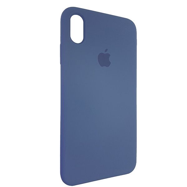 Чохол Copy Silicone Case iPhone XS Max Сірий Blue (57)