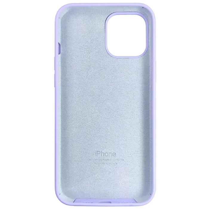 Чехол Quality Silicone Case iPhone 12/12 Pro Light Violet (41)