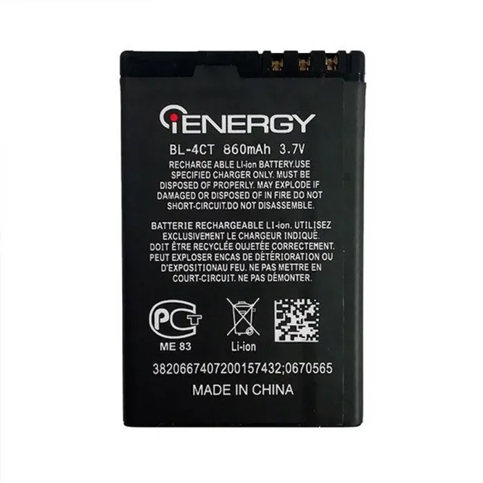 Акумулятор для iENERGY Nokia BL-4CT (860 mAh)