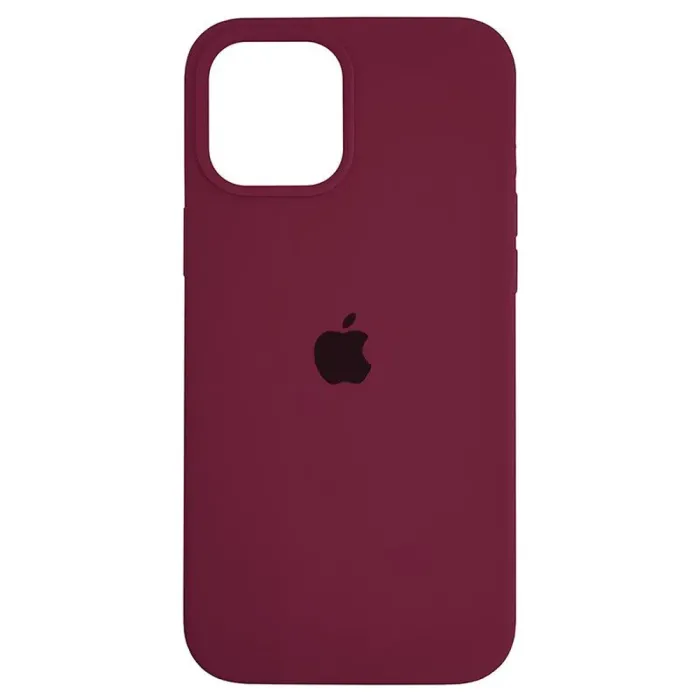 Чехол Quality Silicone Case iPhone 12 Pro Max Bordo (52)